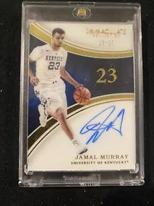 2016 Immaculate College Jamal Murray RC Rookie Auto 23/23 = 1/1 Jersey # OnCard - Picture 1 of 3