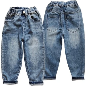 5111 6-12years Kids Boys' Jeans loose for strong boys casual Trousers Elastic - Picture 1 of 5