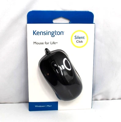Kensington Wired USB Mouse for Life Left/Right Black (K72110US) New Never Opened - Image 1 of 4