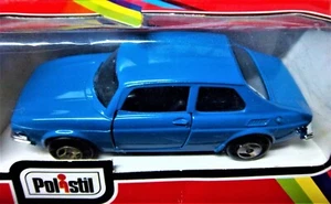 SAAB BLUE 99 ORIGINAL POLISTIL 1:43 UNPUNCHED CARD MAY 1977 1:43 BLUE SAAB 99  - Picture 1 of 7