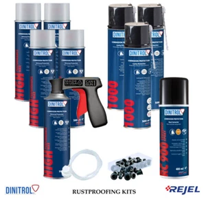 KIT DE AEROSOL DINITROL A PRUEBA DE ÓXIDO TRANSPARENTE COCHE PEQUEÑO - Imagen 1 de 2