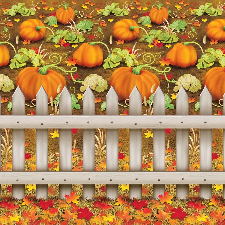 Beistle 4 X 30 Pumpkin Patch Backdrop