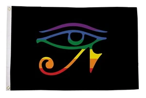 GAY GOTH PRIDE LGBT 5x3 feet FLAG 150cm x 90cm - Picture 1 of 1