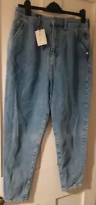 Ladies River Island Blue Fashion Fit Tapered Jeans Size 14 - New with tags (£30) - Picture 1 of 9