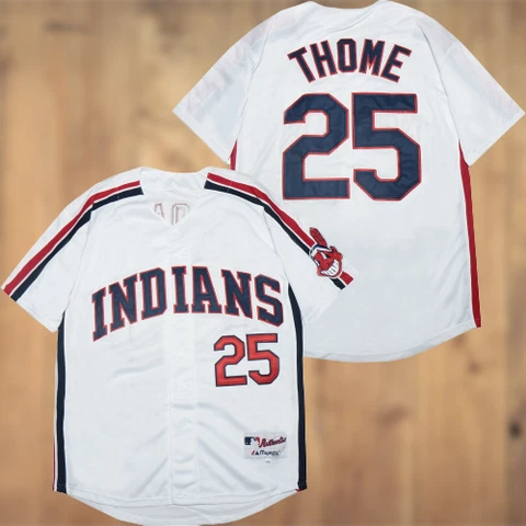 Cleveland Indians - Jim Thome #25 Cool Base Men's Stitched Jersey Cover
