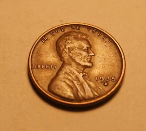 1935 S  LINCOLN CENT  VF 2 - Picture 1 of 2