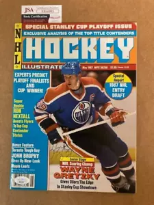Wayne Gretzky firmato maggio 1987 NHL Hockey rivista JSA COA - Foto 1 di 3