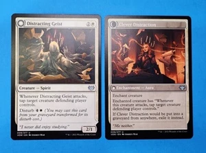 4x Distracting Geist Clever Distraction Crimson Vow Mtg Creature Enchantment 09 - Picture 1 of 7