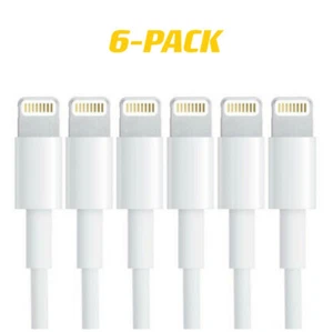 【6-Pack 】3ft Charging Cable Cord for Apple iPhone12 11 XR X Xs MAX 8 7 6 6S Plus - Picture 1 of 3