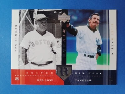 2004 UPPER DECK RIVALS DON ZIMMER BILLY MARTIN #17 RED SOX VS YANKEES - Image 1 of 2