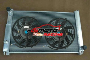 For 1997-2005 AUDI A4 S4 Passat B5 QUATTRO 2.7L BI-TURBO MT Alloy Radiator & FAN - Picture 1 of 6
