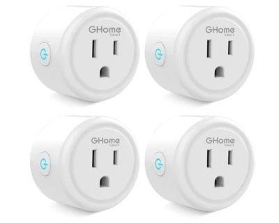(4pc Pack) WiFi Smart Plug Socket Outlet APP Control Works w/ Alexa & Google 2.4 - Image 1 of 4