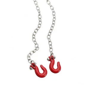 Tow Chain W/ Trailer Hook For RC Car 1:10 RC Crawler Accessories Truck Truggy - Picture 1 of 9