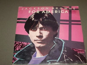 JACKSON BROWNE *RARE OZ 7" 45 ' FOR AMERICA ' 1986 VGC+ - Picture 1 of 2