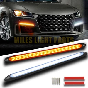 Car LED Light Strip DRL Daytime Running Light FOG SMD Front Lamp Day Driving 12V - Picture 1 of 11