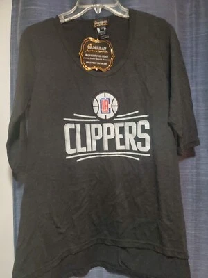 LOS ANGELES CLIPPERS-NBA женщин размер Med или L Gameday Couture блестящий футболка с Ярлыками - Изображение 1 из 2
