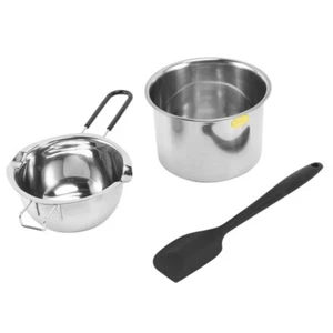 Boiler Pot Set Stainless Steel Melting Pot with Silicone Spatula for Melting Z5 - Picture 1 of 9