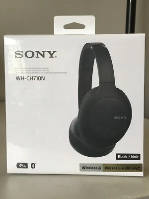 Sony WHCH710N Noise Cancelling Wireless Over-Ear Bluetooth Headphones Earphones. - Image 1 of 4