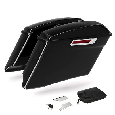Alforjas estiradas de 4" aptas para Harley Touring CVO Road Street Glide 1993-2013 Foto 1 de 4