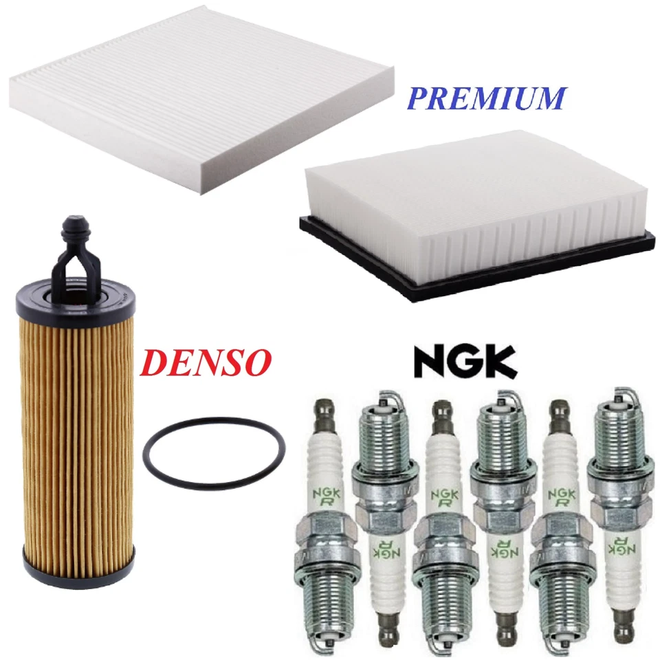 Tune Up Kit Filters Spark Plugs Fit JEEP GRAND CHEROKEE V6 3.6L 2018 - Image 1 of 1