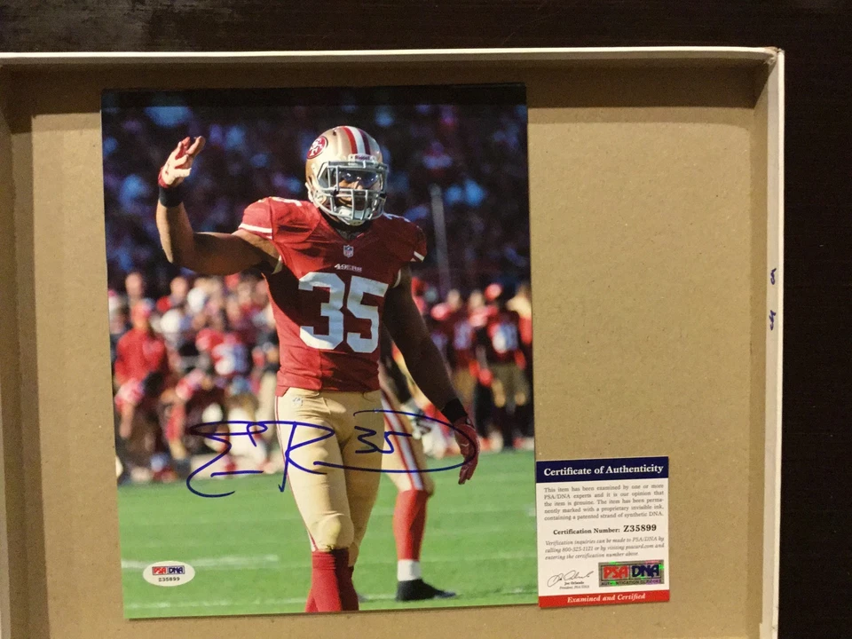 Foto firmada por Eric Reid SF San Francisco 49ers 8x10 PSA ADN certificado de autenticidad autografiada c Foto 1 de 1
