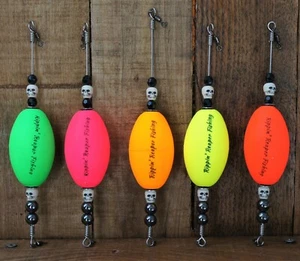 1X - 2.5" 'SHAMAN' OVAL POPPING CORK - Hand made in USA - Rippin' Reaper Fishing - Picture 1 of 6