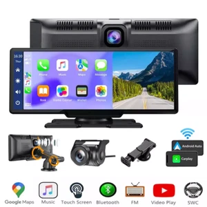 4K 10.26-Zoll Wireless Apple Carplay Android Auto Display Vorne Rückfahrkamera - Bild 1 von 15