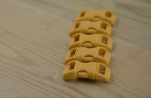 5 X 3/8" 10 mm Plástico Contorneado Hebillas Curvas Paracord Pulseras - Trigo - Imagen 1 de 1