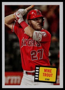 2023 Topps Archives #57HS-13 Mike Trout 1957 Topps Hit Stars Los Angeles Angels - Picture 1 of 2