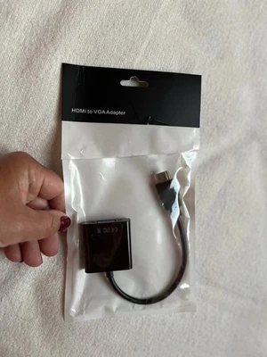 HDMI To VGA Converter Adapter Cable NEW  - Image 1 of 4