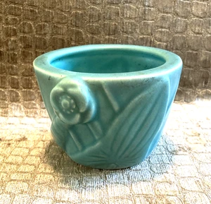 1934 ROOKWOOD POTTERY SQUARE VASE # 6433 - MATTE SEAFOAM TURQUOISE - Picture 1 of 5