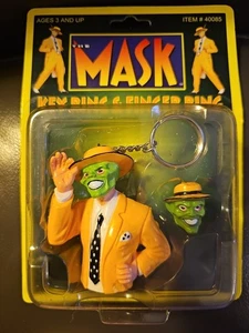 Kenner THE MASK 1994 portachiavi da dito set cardato vintage - Foto 1 di 5