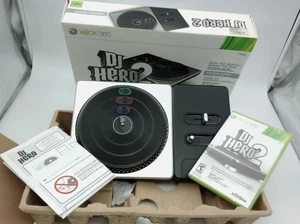 Xbox 360 DJ Hero 2 Dance Music Game + Wireless Turntable Controller Bundle READ - Picture 1 of 2