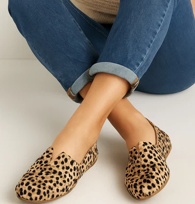 Mocasines sin cordones Born BOC para mujer 8,5 Sebra Leopardo cómodos para conducir planos Foto 1 de 4