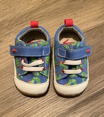 Usados en Excelente Condición See Kai Run Zapatos para Niños Pequeños Talla 3 Stevie The Very Hungry Caterpillar Eric Carle Foto 1 de 4