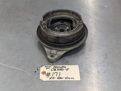 Cubierta del panel del tambor de freno trasero Honda 1972-1974 CB350F CB350 FOUR Foto 1 de 4