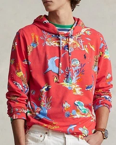 NUEVO Polo Ralph Lauren Polo Bear Jersey Camiseta con Capucha Roja Para Hombre Talla M Nuevo con Etiquetas $75 - Imagen 1 de 6