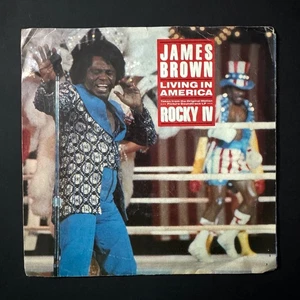 JAMES BROWN Living In America Rocky IV Single Vinyl Record 45 Picture Sleeve 7" - Picture 1 of 2