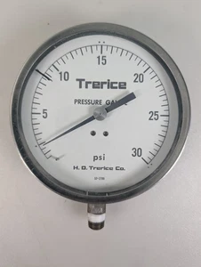 Vintage Trerice Pressure Gauge 52-2709 30PSI  5" Diameter - Picture 1 of 5