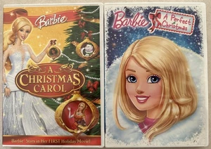 Barbie holiday movie DVD's - A Christmas Carol 2008  - A Perfect Christmas 2011 - Imagen 1 de 2