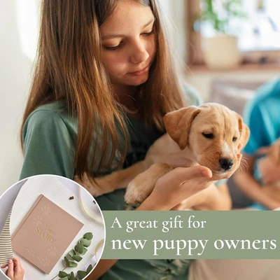 New Puppy Gift Dog Memory Book Keepsake Photo Album Gift New Puppy Owners Dog - Image 1 of 4