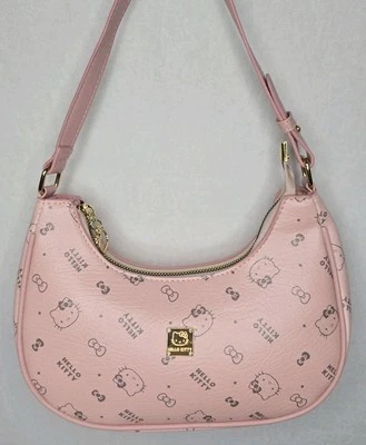 Sanrio Hello Kitty Pink Shoulder Bag PU Leather Lightweight Detachable Strap  - Image 1 of 4