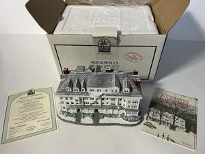 Norman Rockwell’s Main Street Landmark Sculptures “The Red Lion Inn” 1991 Complt - Picture 1 of 24