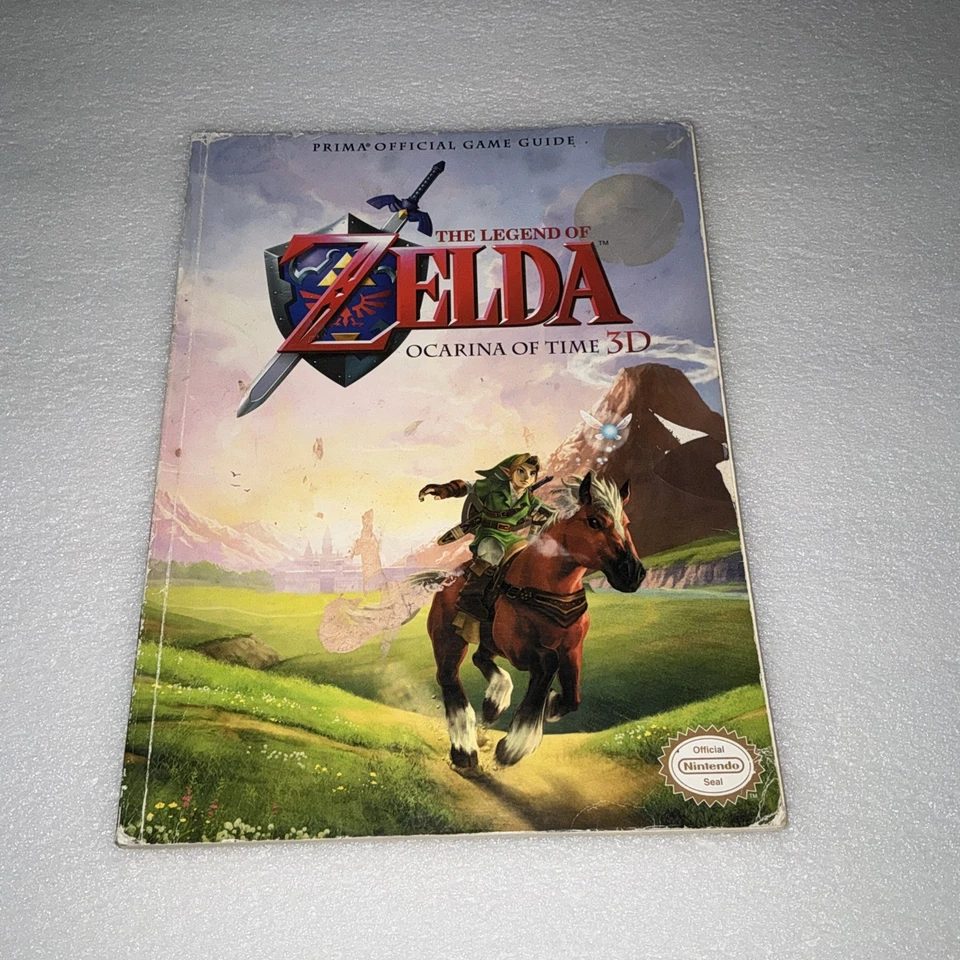 The Legend of Zelda Ocarina of Time 3D official game guide No Poster Gc Used - Image 1 of 4
