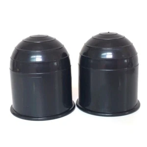Cache boule d'attelage remorque plastique premium 2 pi??ces pour caravane camion - Picture 1 of 12