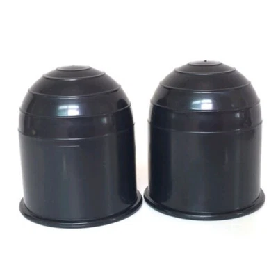 Cache boule d'attelage remorque plastique premium 2 pi??ces pour caravane camion - Image 1 of 4
