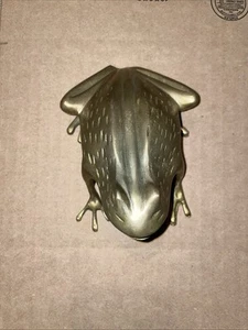 "Rana árbol de latón decorativa vintage 6,5""" - Imagen 1 de 4