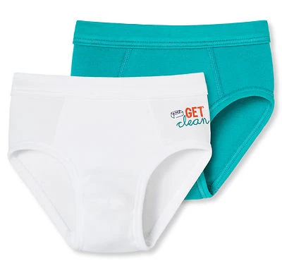 Schiesser Ragazzi Slip Sport 2er Confezione Risparmio 104 116 128 140 Biancheria - Immagine 1 di 2