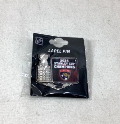 2024 Stanley Cup Champions Pin Florida Panthers Cup Trophy Team Logo FREESHIP - Image 1 of 2