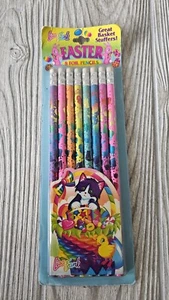 Vintage Rare HTF Cat Packaging Lisa Frank Easter Pencil Set Sealed New - Picture 1 of 4